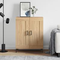 Dressoir 69,5x34x90 cm bewerkt hout sonoma eikenkleurig