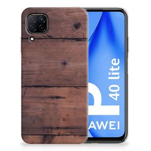 Huawei P40 Lite Bumper Hoesje Old Wood