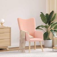 Fauteuil Roze 62 x 67 x 95,5 cm Sherpa Stof