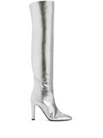 Giuseppe Zanotti bottes Hattie 105 mm à design métallisé - Argent