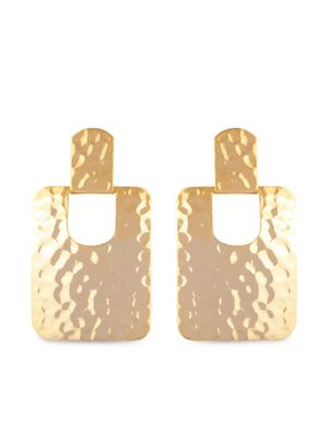 Susan Caplan Vintage boucles d'oreilles à fini martelé (années 1980)