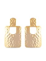 Susan Caplan Vintage boucles d'oreilles à fini martelé (années 1980)