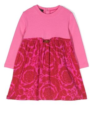 Versace Kids robe à imprimé baroque - Rose