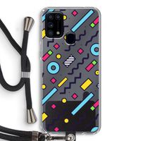 8-bit N°8: Samsung Galaxy M31 Transparant Hoesje met koord