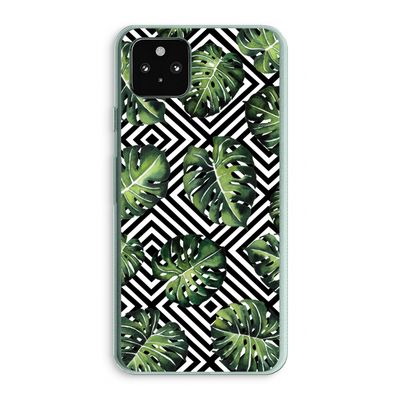 Geometrische jungle: Google Pixel 5a 5G Transparant Hoesje