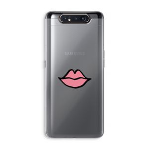 Kusje: Samsung Galaxy A80 Transparant Hoesje