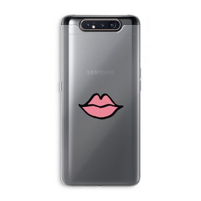 Kusje: Samsung Galaxy A80 Transparant Hoesje