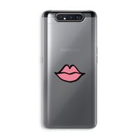 Kusje: Samsung Galaxy A80 Transparant Hoesje