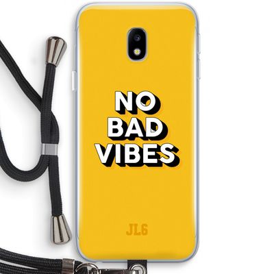 No Bad Vibes: Samsung Galaxy J3 (2017) Transparant Hoesje met koord