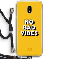 No Bad Vibes: Samsung Galaxy J3 (2017) Transparant Hoesje met koord