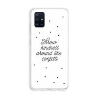 Confetti: Galaxy A51 4G Transparant Hoesje