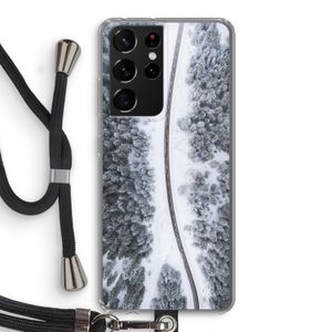 Snøfall: Samsung Galaxy S21 Ultra Transparant Hoesje met koord