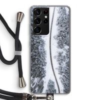 Snøfall: Samsung Galaxy S21 Ultra Transparant Hoesje met koord