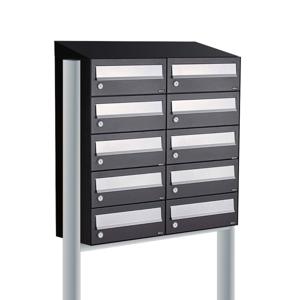 Allux Hive Set 2-Breed, 5-Hoog Met Dak Op Statief Zwart - 40030070_2x5ds