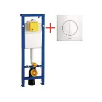 Wisa XS inbouwreservoir - 114-134x38cm - met Argos bedieningspaneel glans wit 8050452981