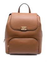 Michael Michael Kors sac à dos en cuir à plaque logo - Marron