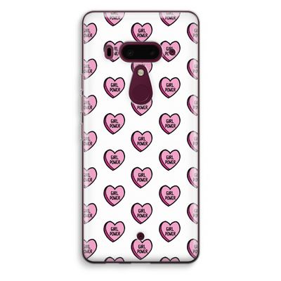 GIRL POWER: HTC U12+ Transparant Hoesje