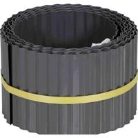 Siena Garden 557093 Gazonrand van metaal, grijs 6 m x 150 mm, grijs 1 stuk(s)