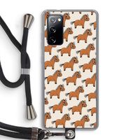 Pony: Samsung Galaxy S20 FE / S20 FE 5G Transparant Hoesje met koord