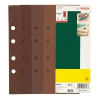 Bosch 25-delige schuurbladenset voor vlakschuurmachines geperforeerd 93 x 230 mm - korrel 60; 80; 120; 240