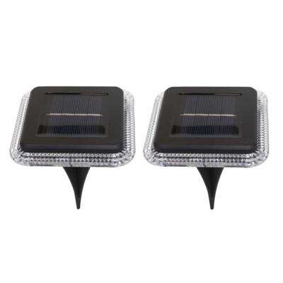 Buiten lampje/prik spots - 2x - solar verlichting - tuinpad/plant verlichting - LED - 10 cm Buiten lampje/prik spots - 2x - solar verlichting - tuinpad/plant verlichting - LED - 10 cm