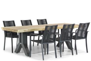 Santika Annisa/Woodside 240 cm dining tuinset 7-delig