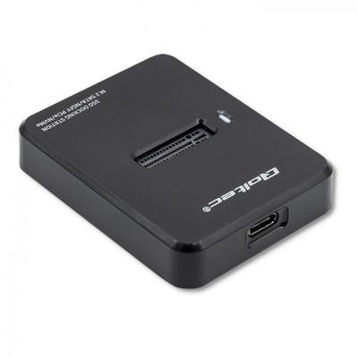 Qoltec 50313 behuizing voor opslagstations SDD-behuizing Zwart M.2