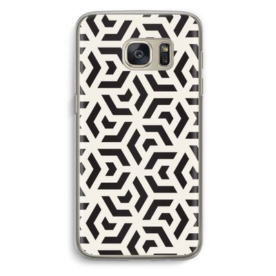Crazy pattern: Samsung Galaxy S7 Transparant Hoesje