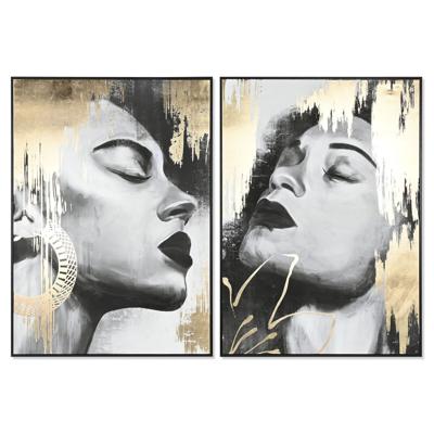 Schilderij DKD Home Decor Vrouw (100 x 4 x 140 cm) (2 Stuks)
