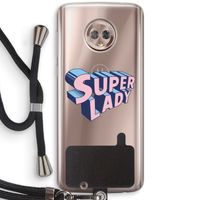 Superlady: Motorola Moto G6 Transparant Hoesje met koord