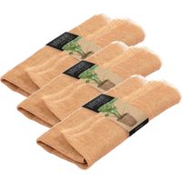 Set van 3x stuks decoratieve jute plantenzakken/bloempotten 100 x 100 cm