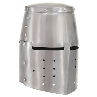 VidaXL Ridderhelm middeleeuws replica larp staal zilverkleurig