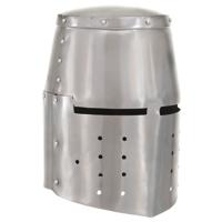 VidaXL Ridderhelm middeleeuws replica larp staal zilverkleurig
