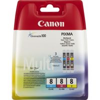 Canon 0621B029 inktcartridge 3 stuk(s) Origineel Cyaan, Magenta, Geel - thumbnail