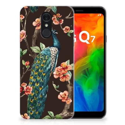 LG Q7 | TPU Hoesje | Pauw met Bloemen LG Q7 | TPU Hoesje | Pauw met Bloemen
