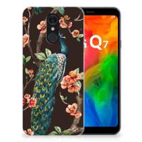 LG Q7 | TPU Hoesje | Pauw met Bloemen LG Q7 | TPU Hoesje | Pauw met Bloemen