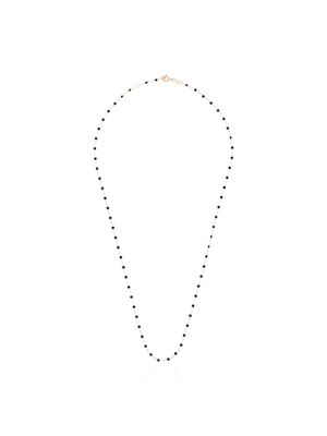 Gigi Clozeau collier en or rose 18ct à perles - 20 BLACK