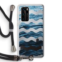 Oceaan: Huawei P40 Transparant Hoesje met koord