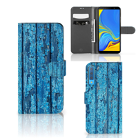 Samsung Galaxy A7 (2018) | Book Style Case | Wood Blue