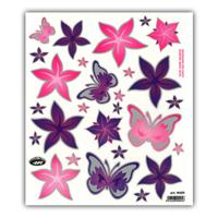 Stickerset bloemen vlinders - thumbnail