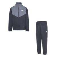 Nike Sportswear Essentials Trainingspak Full-Zip Peuters Donkergrijs Lichtgrijs Wit