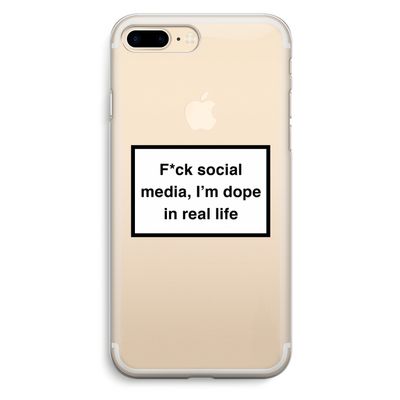 I'm dope: iPhone 7 Plus Transparant Hoesje