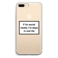 I'm dope: iPhone 7 Plus Transparant Hoesje