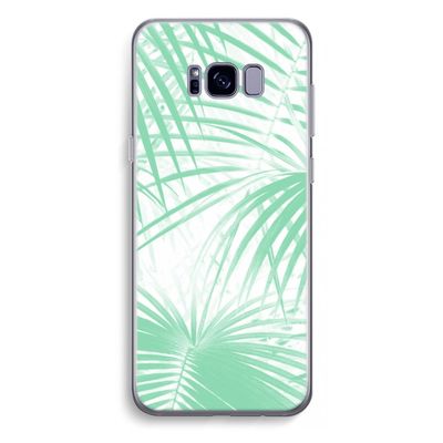 Palmbladeren: Samsung Galaxy S8 Plus Transparant Hoesje