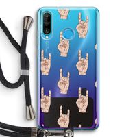 Rock: Huawei P30 Lite Transparant Hoesje met koord