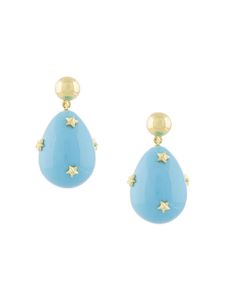 Eshvi boucles d'oreilles à détails d'étoiles - Bleu