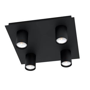 Eglo Zwarte opbouwspotValcasotto 4-lichts - 99516