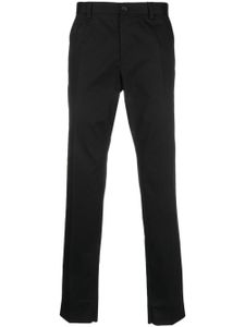 Dolce & Gabbana pantalon chino à coupe droite - Noir