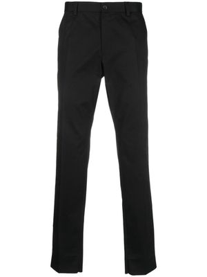 Dolce & Gabbana pantalon chino à coupe droite - Noir