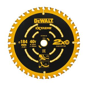 DeWALT Cirkelzaagblad voor Multimaterial | Extreme | Ø 184mm Asgat 16mm 40T - DT10303-QZ